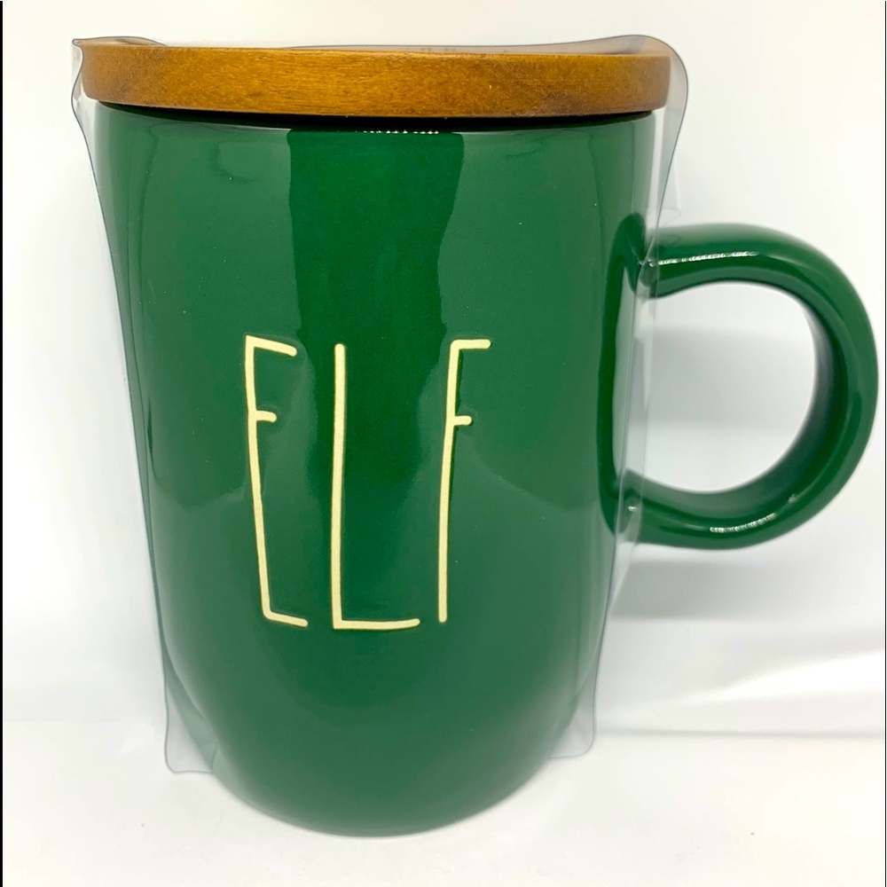 Rae Dunn ELF GREEN MUG